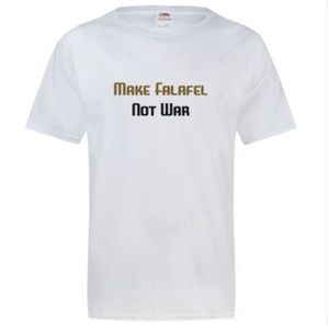 FREE SHIPPING Make Falafel Not War t shirt